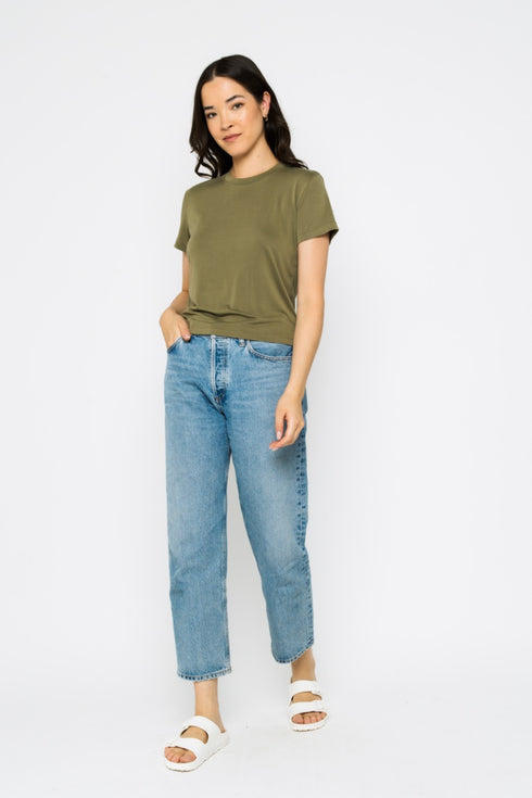 Claire-Crew Tee